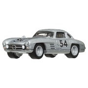 Imagine HOT WHEELS TRANSPORTATOR  MERCEDES-BENZ 55 BLAUES WUNDER CU MASINUTA MERCEDES-BENZ 300 SL SCARA 1:64