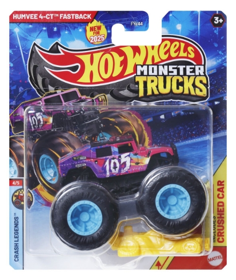 Imagine HOT WHEELS MONSTER TRUCK MASINUTA HUMVEE 4-CT FASTBACK SCARA 1:64