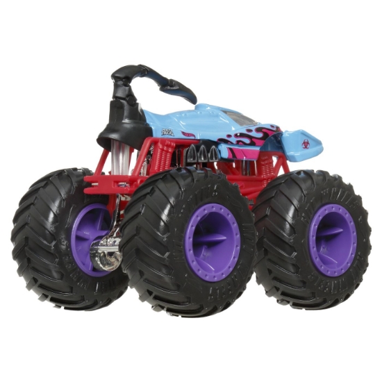 Imagine Hot Wheels Monster Truck si masinuta metalica Scorpedo