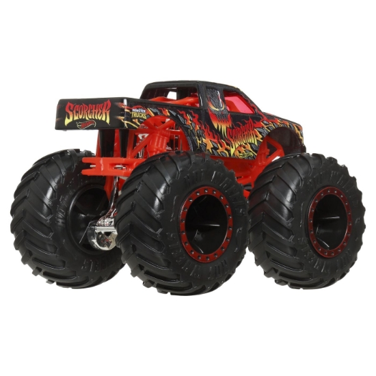 Imagine Hot Wheels Monster Truck si masinuta metalica Scorcher