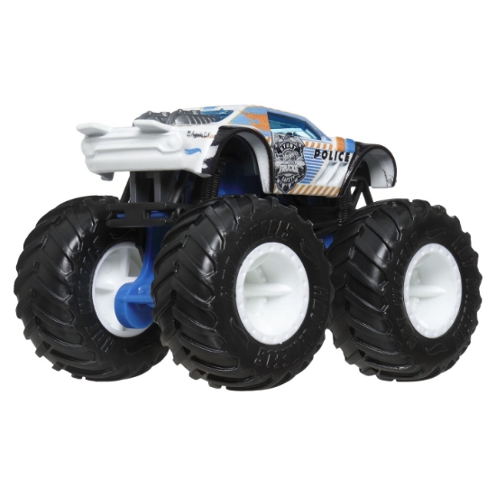 Imagine Hot Wheels Monster Truck și mașinuță metalică Night Shifter