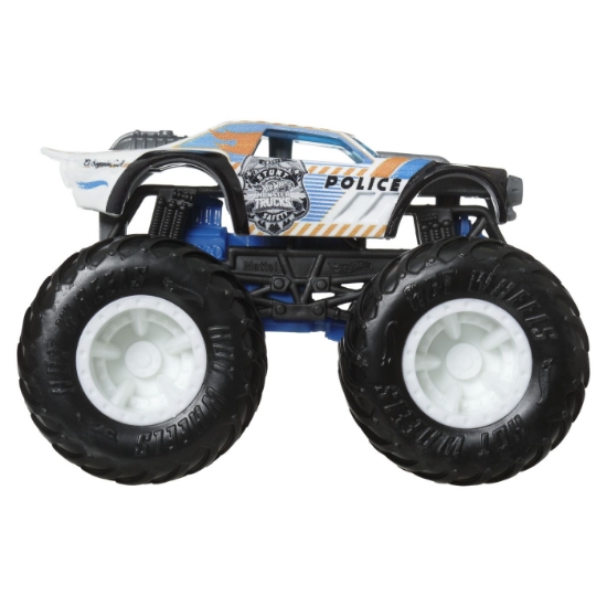 Imagine Hot Wheels Monster Truck și mașinuță metalică Night Shifter