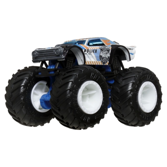 Imagine Hot Wheels Monster Truck și mașinuță metalică Night Shifter