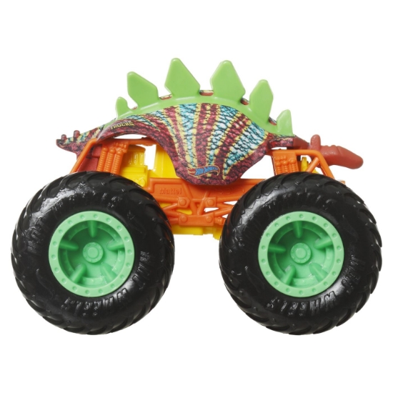 Imagine Hot Wheels Monster Truck și mașinuță metalică Motosaurus
