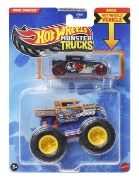 Imagine HOT WHEELS MONSTER TRUCK SI MASINUTA METALICA BONE SHAKER