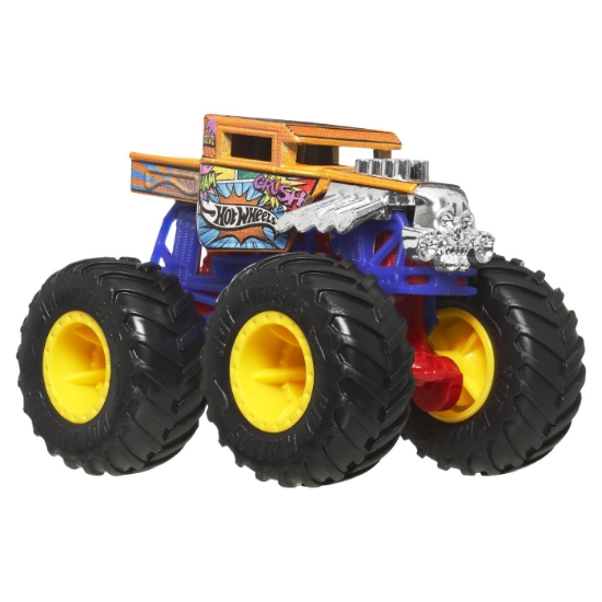 Imagine  Hot Wheels Monster Truck și mașinuța metalică Bone Shaker