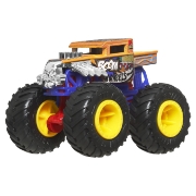 Imagine HOT WHEELS MONSTER TRUCK SI MASINUTA METALICA BONE SHAKER