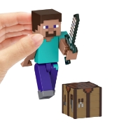 Imagine MINECRAFT CRAFT A BLOCK FIGURINA STEVE 8CM