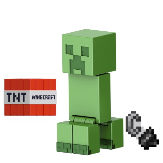 Imagine MINECRAFT CRAFT A BLOCK FIGURINA CREEPER 8CM