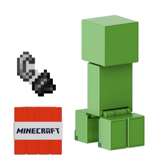 Imagine MINECRAFT CRAFT A BLOCK FIGURINA CREEPER 8CM
