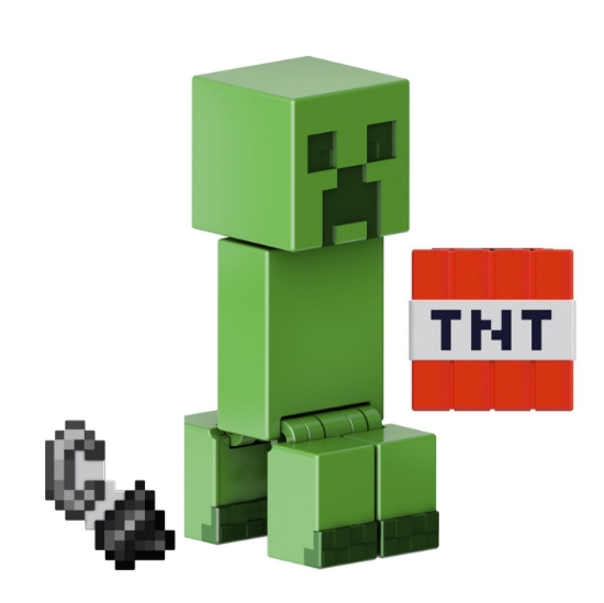 Imagine MINECRAFT CRAFT A BLOCK FIGURINA CREEPER 8CM