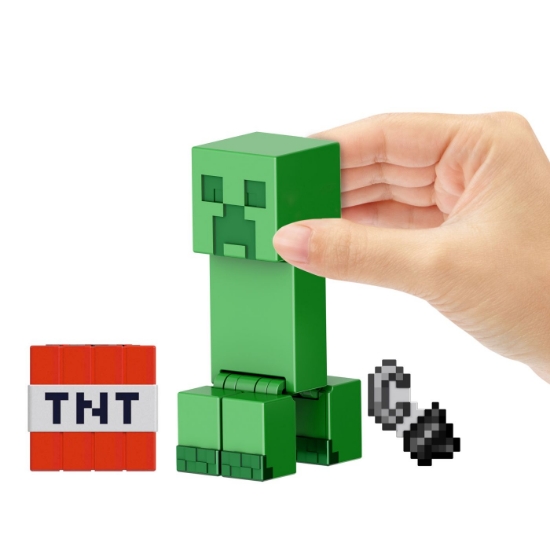 Imagine MINECRAFT CRAFT A BLOCK FIGURINA CREEPER 8CM