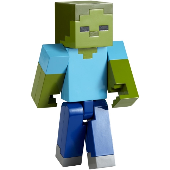 Imagine MINECRAFT CRAFT A BLOCK FIGURINA ZOMBI 8CM
