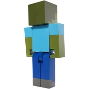 Imagine MINECRAFT CRAFT A BLOCK FIGURINA ZOMBI 8CM