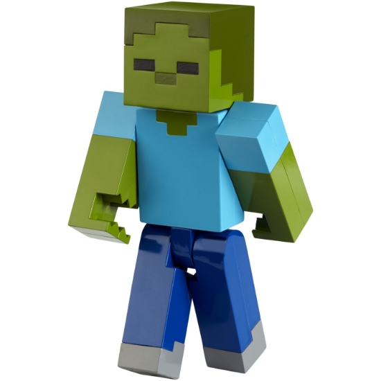 Imagine MINECRAFT CRAFT A BLOCK FIGURINA ZOMBI 8CM