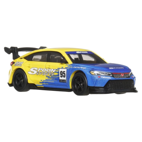 Imagine Hot Wheels Premium Set 2 mașinuțe metalice Honda Civic 99 Tip R EK9 și Honda Civic Tip R scară 1:64