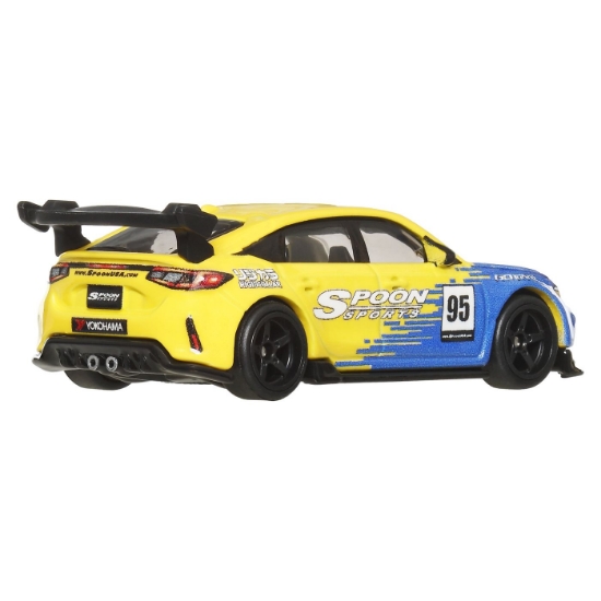 Imagine Hot Wheels Premium Set 2 mașinuțe metalice Honda Civic 99 Tip R EK9 și Honda Civic Tip R scară 1:64