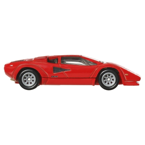 Imagine Hot Wheels Premium set 2 mașinuțe metalice Lamborghini Countach LP5000 QV și Lancia Stratos Zero, scară 1:64