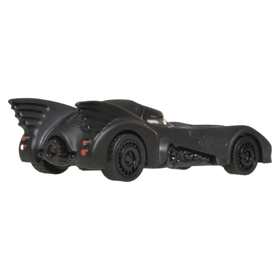 Imagine Hot Wheels Mașinuță metalică cu sistem Pull Back Batmobile Night Burnerz scara 1:43