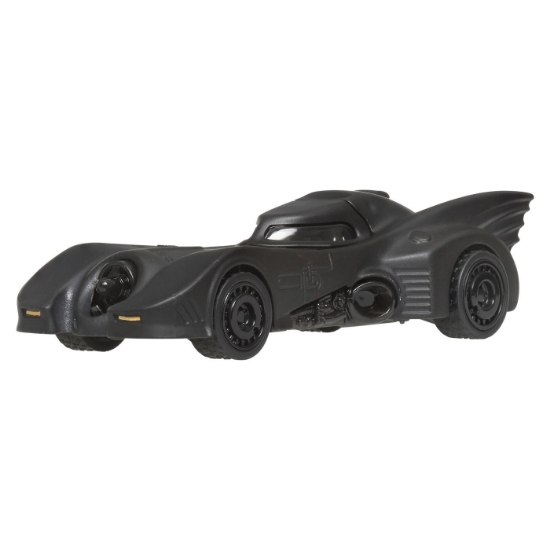 Imagine Hot Wheels Mașinuță metalică cu sistem Pull Back Batmobile Night Burnerz scara 1:43