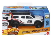 Imagine Hot Wheels Mașinuță metalică cu sistem Pull Back Toyota Tacoma Custom Factory Fresh scara 1:43
