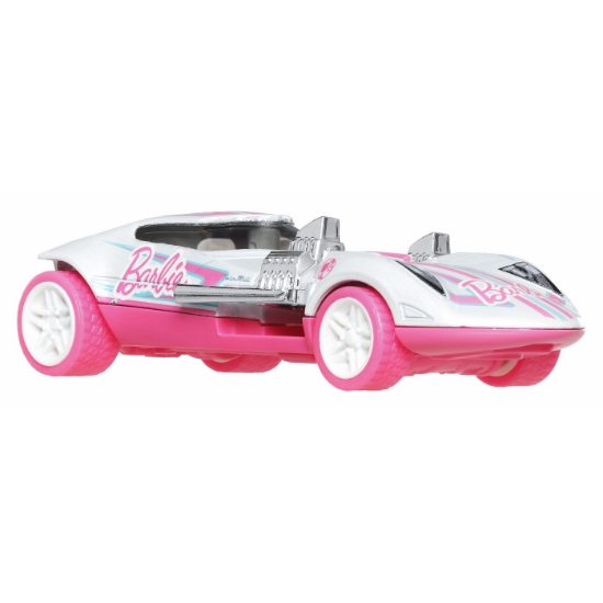 Imagine Hot Wheels Mașinuță metalică cu sistem Pull Back Barbie Twin Mill Street Power scara 1:43