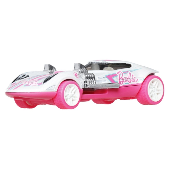 Imagine Hot Wheels Mașinuță metalică cu sistem Pull Back Barbie Twin Mill Street Power scara 1:43