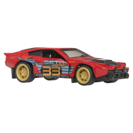 Imagine Hot Wheels Mașinuță metalică cu sistem Pull Back Dimachinni Veloce Night Burnerz scara 1:43