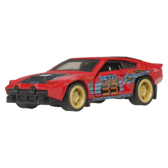 Imagine Hot Wheels Mașinuță metalică cu sistem Pull Back Dimachinni Veloce Night Burnerz scara 1:43