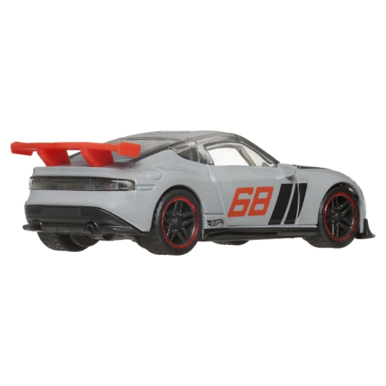 Imagine Hot Wheels Mașinuță metalică cu sistem Pull Back 2023 Nissan Z Custom HW Modified scara 1:43