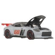 Imagine Hot Wheels Mașinuță metalică cu sistem Pull Back 2023 Nissan Z Custom HW Modified scara 1:43