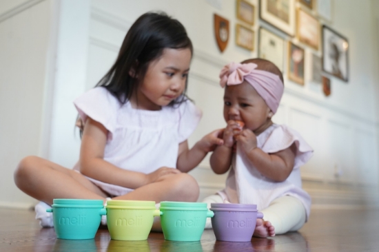 Imagine Set 4 recipiente silicon Snap&Go, Melii, 118 ml