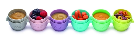Imagine SET 6 RECIPIENTE SILICON SNAP&GO, MELII, 59 ML