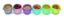 Imagine Set 6 recipiente silicon Snap&Go, Melii, 59 ml