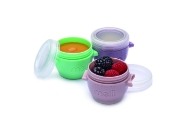 Imagine SET 6 RECIPIENTE SILICON SNAP&GO, MELII, 59 ML