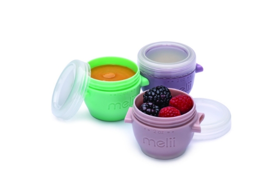 Imagine Set 6 recipiente silicon Snap&Go, Melii, 59 ml