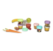 Imagine SET 6 RECIPIENTE STICLA PENTRU HRANA BEBE, MELII, 118 ML