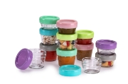 Imagine SET 12 RECIPIENT STICLA PENTRU HRANA BEBE, MELII, 6*59 ML + 6*118 ML