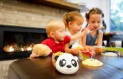 Imagine Recipient hrană bebe cu capac, Melii, model Panda