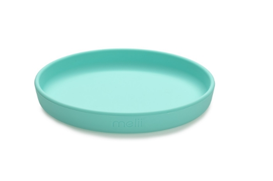 Imagine Set 3 recipiente silicon hrană bebe, Melii, Blue&Lime&Mint