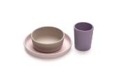 Imagine SET 3 RECIPIENTE SILICON HRANA BEBE, MELII, PURPLE&PINK&GREY