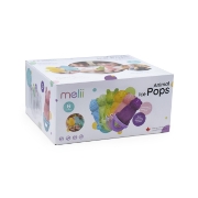 Imagine Set 6 forme de înghețată cu tavă, Melii, model animale