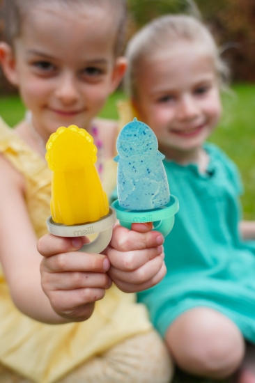 Imagine Set 6 forme de înghețată cu tavă, Melii, model animale