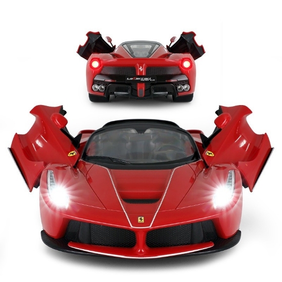 Imagine MASINA CU TELECOMANDA LAFERRARI APERTA ROSU SCARA 1 LA 14