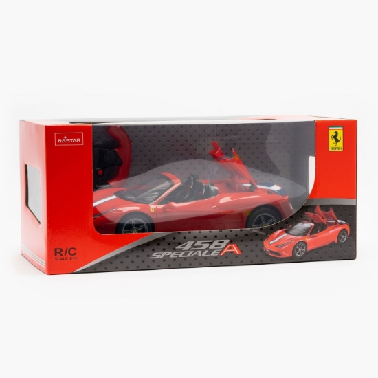Imagine MASINA CU TELECOMANDA FERRARI 458 SPECIALE A ROSU SCARA 1 LA 14