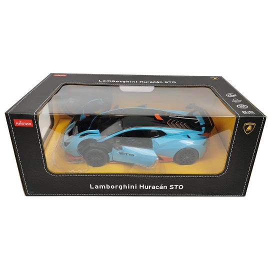 Imagine MASINA CU TELECOMANDA LAMBORGHINI HURACAN STO ALBASTRU SCARA 1 LA 14