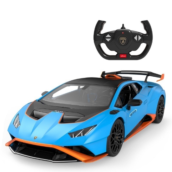 Imagine MASINA CU TELECOMANDA LAMBORGHINI HURACAN STO ALBASTRU SCARA 1 LA 14