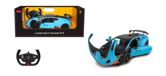 Imagine MASINA CU TELECOMANDA LAMBORGHINI HURACAN STO ALBASTRU SCARA 1 LA 14