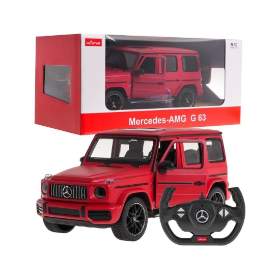 Imagine MASINA CU TELECOMANDA MERCEDES-BENZ G63 ROSU SCARA 1 LA 14