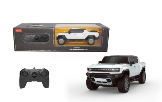 Imagine MASINA CU TELECOMANDA HUMMER EV ALB CU SCARA 1 LA 24